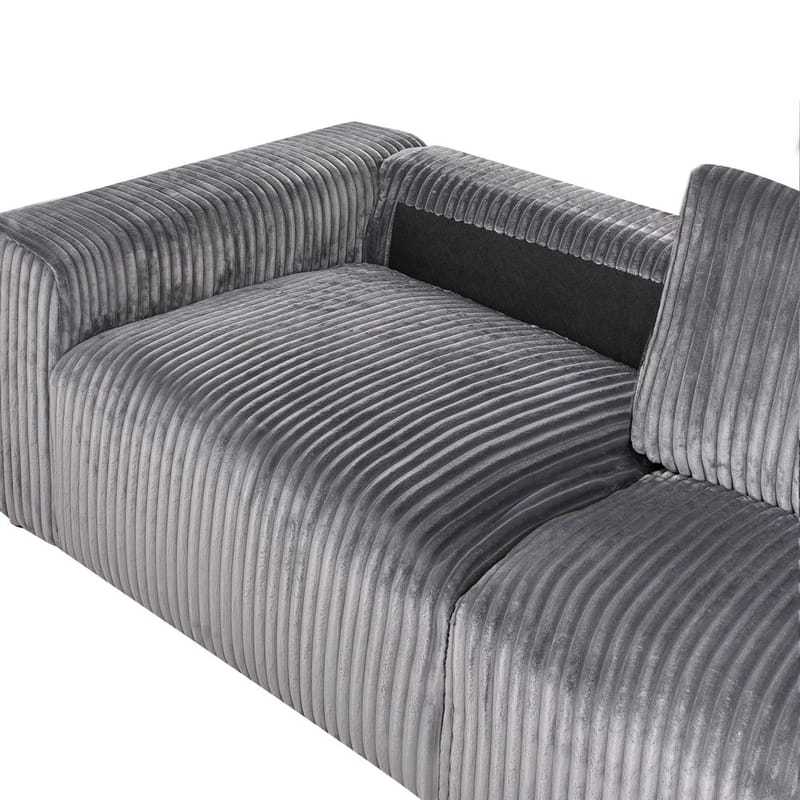 3-sits soffa Sandora - Grå, svart - Möbler - Soffa - 3 sits soffa