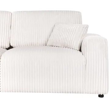 3-sits soffa Sandora - Vit, Svart - Möbler - Soffa - 3 sits soffa