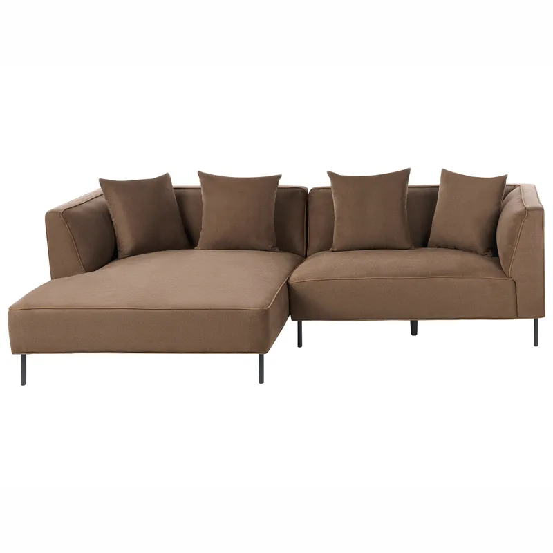 3-sits soffa Sater Högervänd, Brun