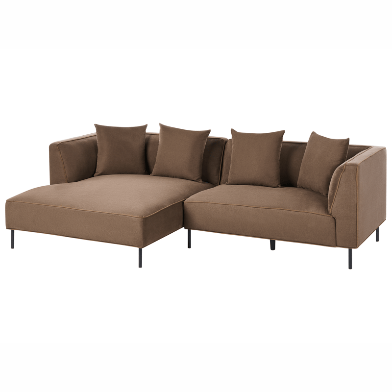 3-sits soffa Sater Högervänd - Brun - Möbler - Soffa - Divansoffor & schäslongsoffa