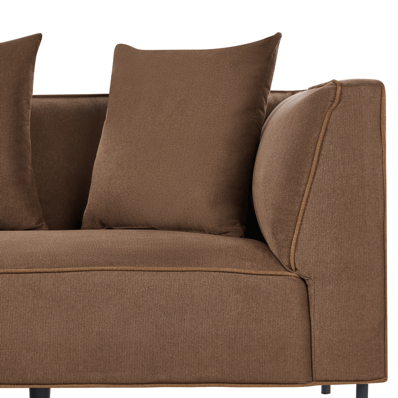 3-sits soffa Sater Högervänd - Brun - Möbler - Soffa - Divansoffor & schäslongsoffa