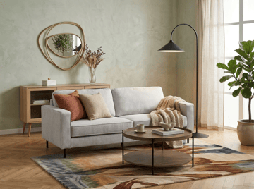 3-sits soffa Savalen - Ljusgrå - Möbler - Soffa - Skinnsoffor
