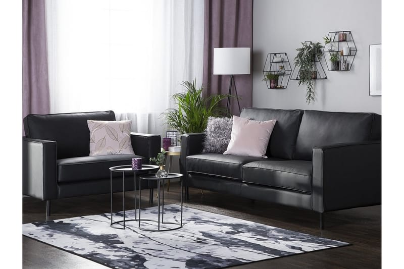 Savalen Soffa 3 Sits - Svart - 3 sits soffa