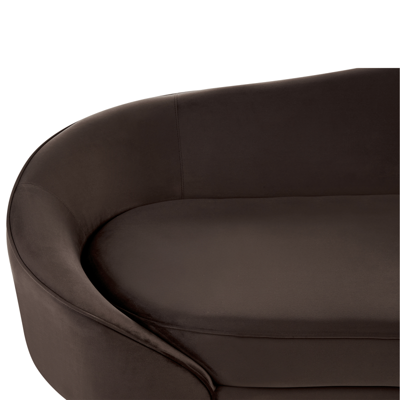 3-sits soffa Savar - Mörkbrun - Möbler - Soffa - Sammetssoffa