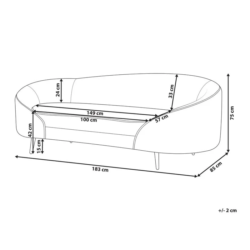3-sits soffa Savar - Rosa, guld - Möbler - Soffa - Sammetssoffa