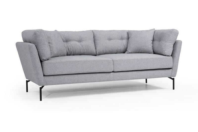 Schirra 3-Sits Soffa - Grå - Möbler - Soffa - 3 sits soffa