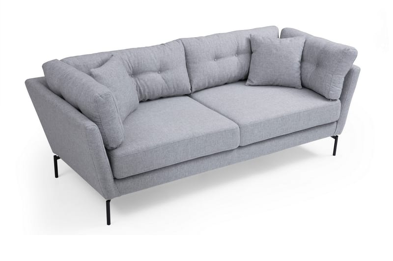 Schirra 3-Sits Soffa - Grå - Möbler - Soffa - 3 sits soffa