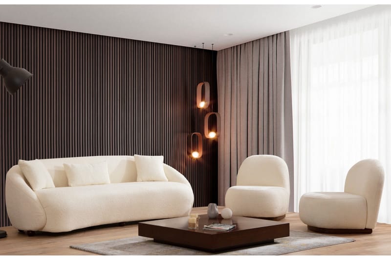 Scone Soffa 3-sits - Beige|Bouclé - Möbler - Soffa - 3 sits soffa