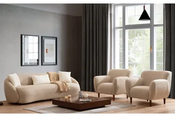 Scone Soffa 3-sits - Brun|Bouclé - Möbler - Soffa - 3 sits soffa