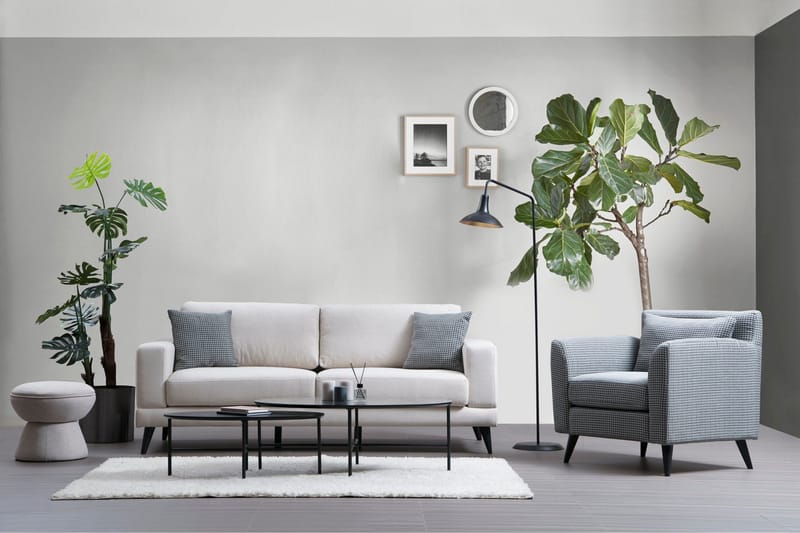 Selder Bäddbar Djup Bäddsoffa i Tyg - Beige - Möbler - Soffa - Bäddsoffa - Bäddsoffa 3 sits