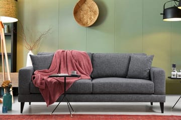 Selder Bäddbar Djup Bäddsoffa i Tyg - Grå - Möbler - Soffa - Bäddsoffa - Bäddsoffa 3 sits