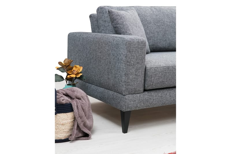 Selder Bäddbar Djup Bäddsoffa i Tyg - Grå - Möbler - Soffa - Bäddsoffa - Bäddsoffa 3 sits