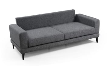 Selder Bäddbar Djup Bäddsoffa i Tyg - Grå - Möbler - Soffa - Bäddsoffa - Bäddsoffa 3 sits