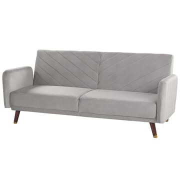 3-sits soffa Senja - Grå, mörkt trä - Möbler - Soffa - Bäddsoffa