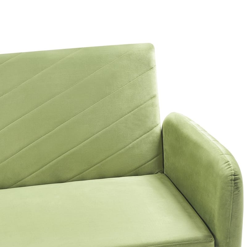 3-sits soffa Senja - Grönt, mörkt trä - Möbler - Soffa - Bäddsoffa