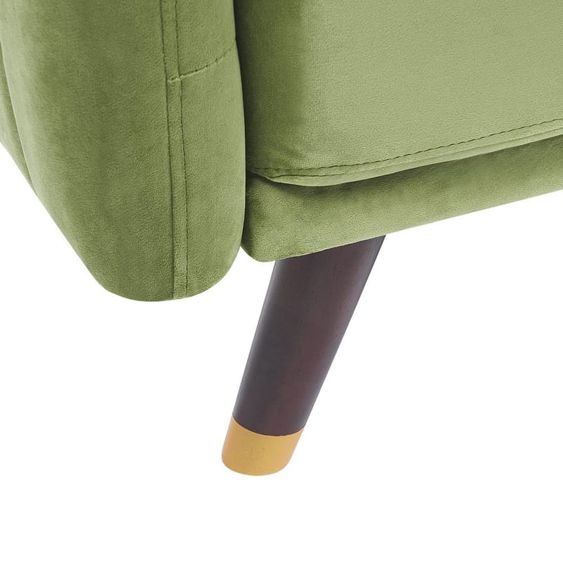 3-sits soffa Senja - Grönt, mörkt trä - Möbler - Soffa - Bäddsoffa