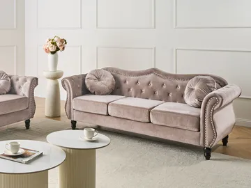 3-sits soffa Skien - Taupe - Möbler - Soffa - Chesterfield soffa