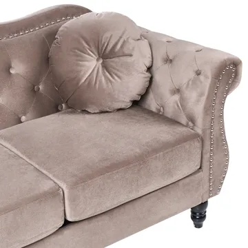 3-sits soffa Skien - Taupe - Möbler - Soffa - Chesterfield soffa