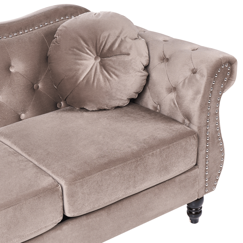 3-sits soffa Skien - Taupe - Möbler - Soffa - Chesterfield soffa