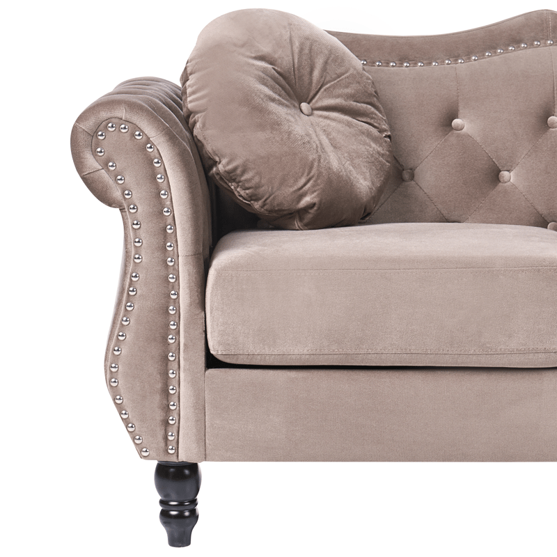3-sits soffa Skien - Taupe - Möbler - Soffa - Chesterfield soffa
