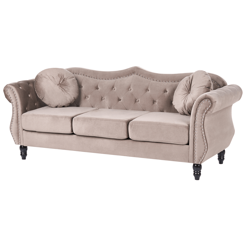 3-sits soffa Skien - Taupe - Möbler - Soffa - Chesterfield soffa