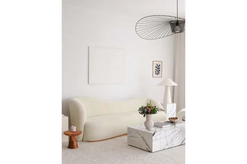 Slon Teddy Soffa 3-sits, Vit