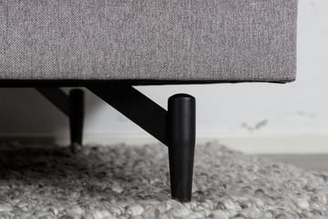 Sofia 3-sits Låg Soffa med Lösa Kuddar i Tyg - Grå - Möbler - Soffa - 3 sits soffa