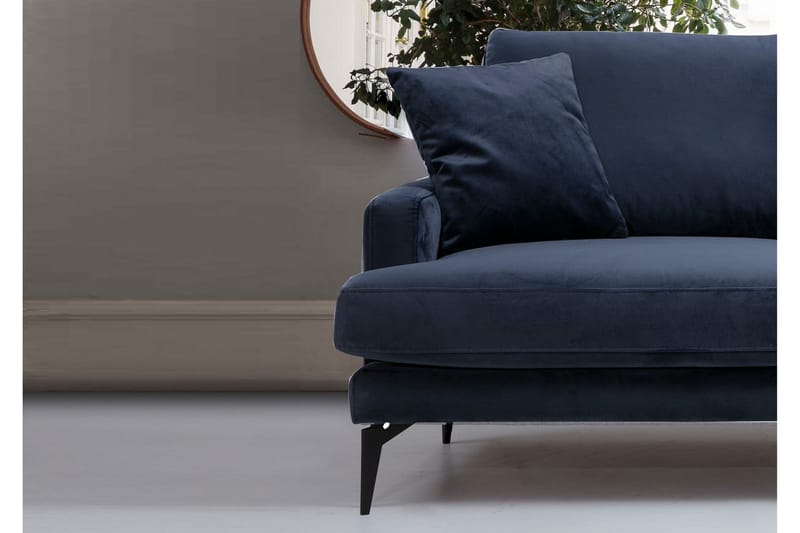 Sowka 3-Sits Soffa - Blå - Möbler - Soffa - 3 sits soffa