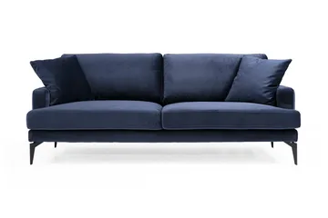 Sowka 3-Sits Soffa - Blå - Möbler - Soffa - 3 sits soffa