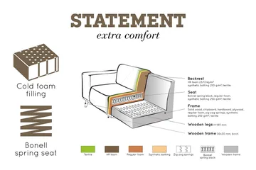 Statement 3-sits Soffa - Brun - Möbler - Soffa - 3 sits soffa