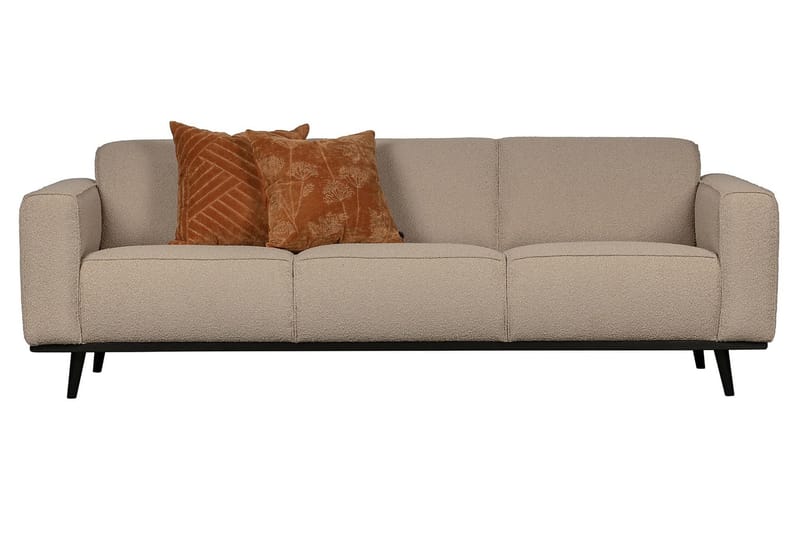 Statement 3-sits Soffa i Bouclé - Beige - Möbler - Soffa - 3 sits soffa