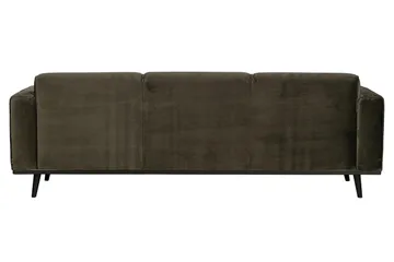 Statement 3-sits Soffa i Sammet - Brun - Möbler - Soffa - 3 sits soffa