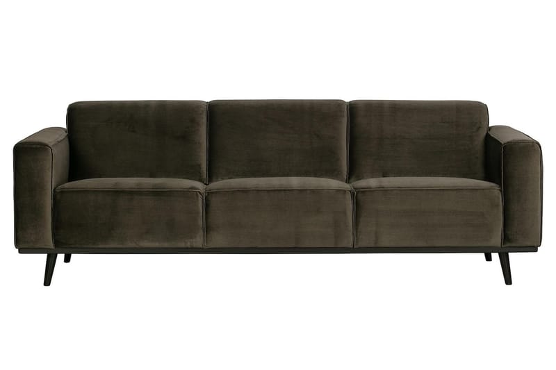 Statement 3-sits Soffa i Sammet - Brun - Möbler - Soffa - 3 sits soffa