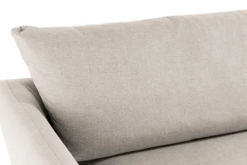 Trend 3-sits Soffa 218 cm med Svängda Armstöd i Tyg - Beige - Möbler - Soffa - 3 sits soffa