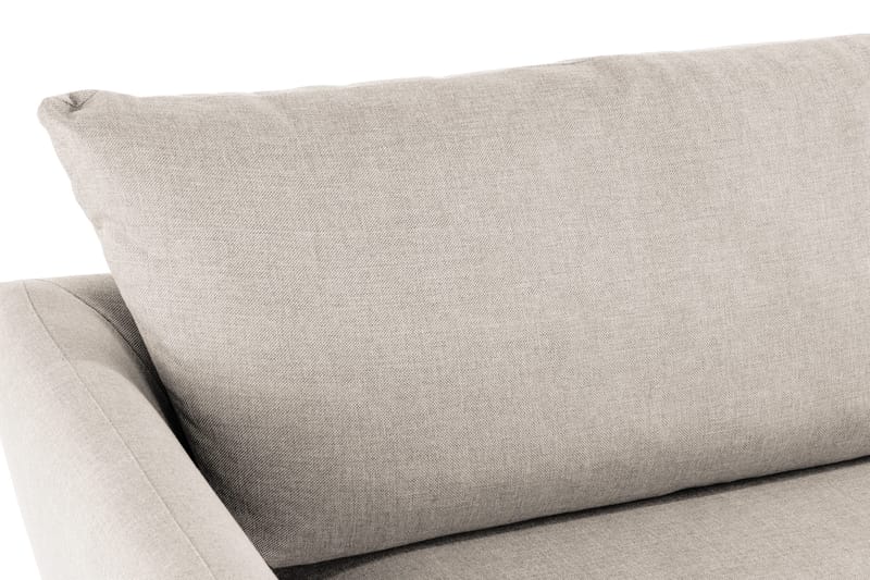 Trend 3-sits Soffa 218 cm med Svängda Armstöd i Tyg - Beige - Möbler - Soffa - 3 sits soffa