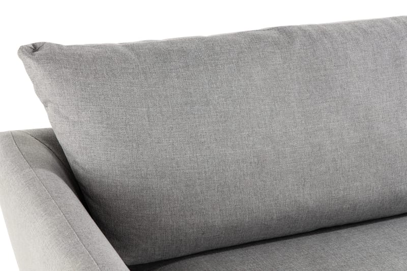 Trend 3-sits Soffa 218 cm med Svängda Armstöd i Tyg - Grå - Möbler - Soffa - 3 sits soffa