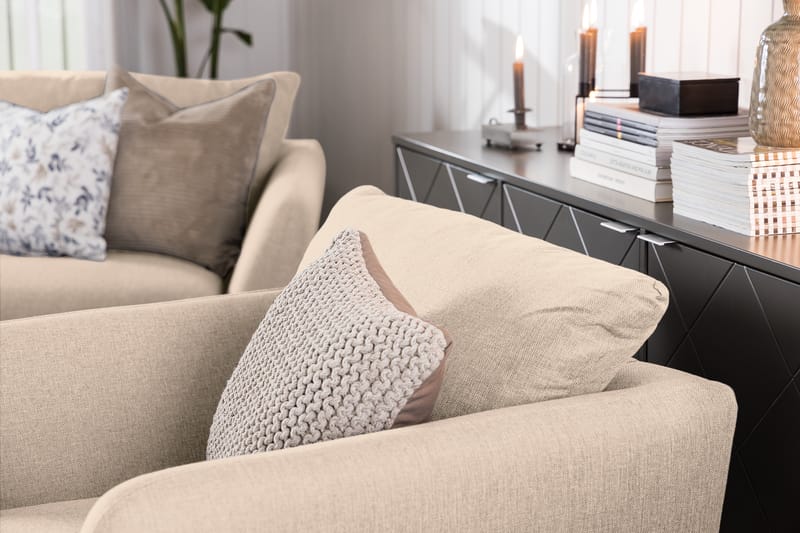 Trend 3-sits Tygsoffa - Beige - Möbler - Soffa - 3 sits soffa