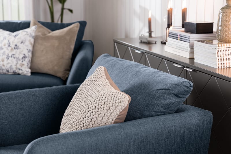 Trend 3-sits Tygsoffa - Mörkblå - Möbler - Soffa - 3 sits soffa
