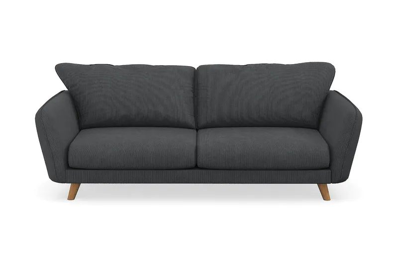 Trend Lyx 3-sits Manchestersoffa - Mörkgrå - Möbler - Soffa - 3 sits soffa