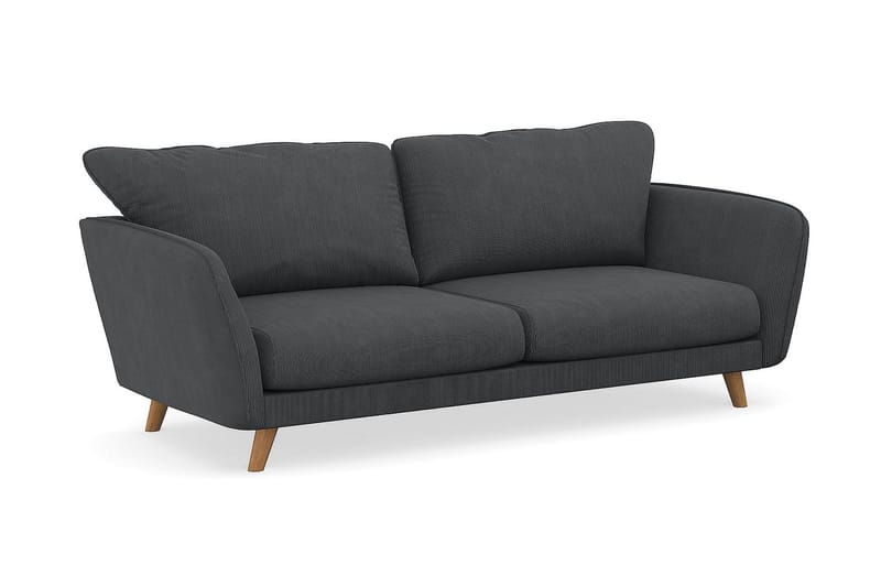 Trend Lyx 3-sits Manchestersoffa - Mörkgrå - Möbler - Soffa - 3 sits soffa