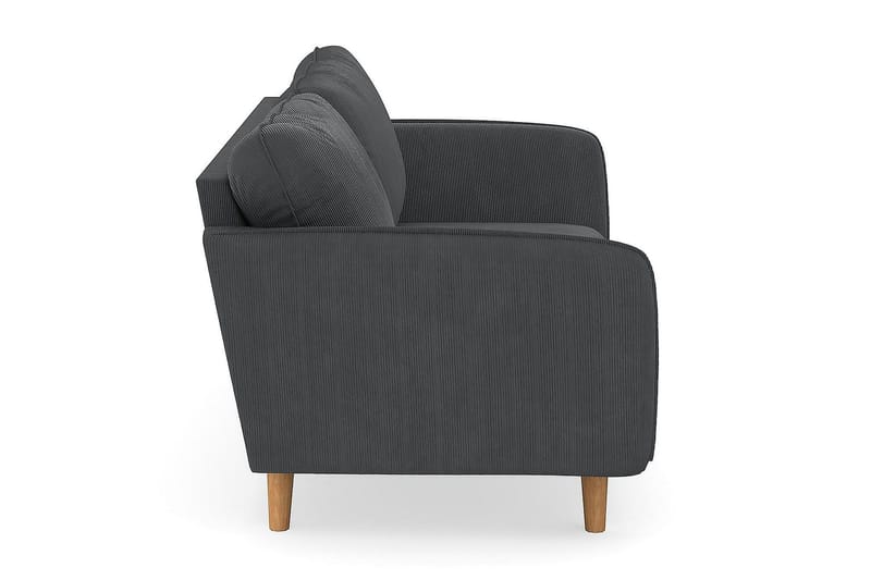 Trend Lyx 3-sits Manchestersoffa - Mörkgrå - Möbler - Soffa - 3 sits soffa