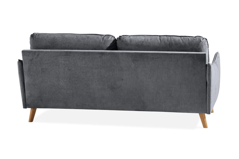 Trend Lyx 3-sits Soffa - Mörkgrå/Ek - Möbler - Soffa - 3 sits soffa