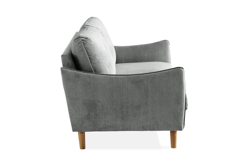 Trend Lyx 3-sits Tygsoffa - Grå - Möbler - Soffa - 3 sits soffa
