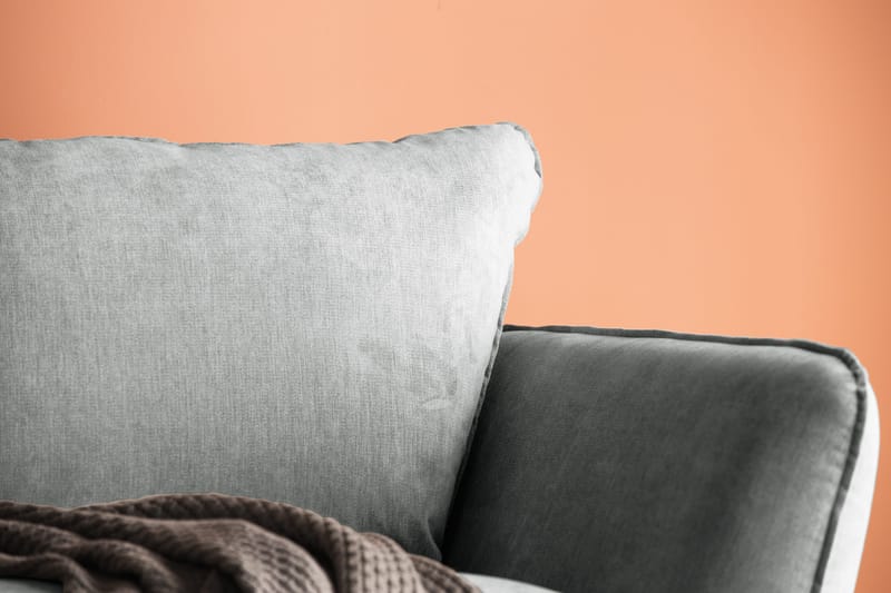 Trend Lyx 3-sits Tygsoffa - Grå - Möbler - Soffa - 3 sits soffa