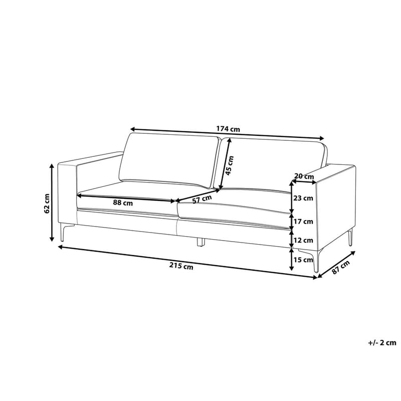 3-sits soffa Vadstena - Grön, Svart/Sammet - Möbler - Soffa - Sammetssoffa