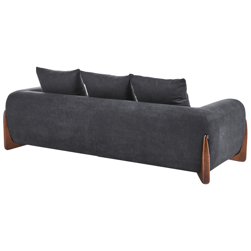 3-sits soffa Vinliden - Mörkbrun, Svart - Möbler - Soffa - 3 sits soffa