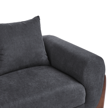 3-sits soffa Vinliden - Mörkbrun, Svart - Möbler - Soffa - 3 sits soffa