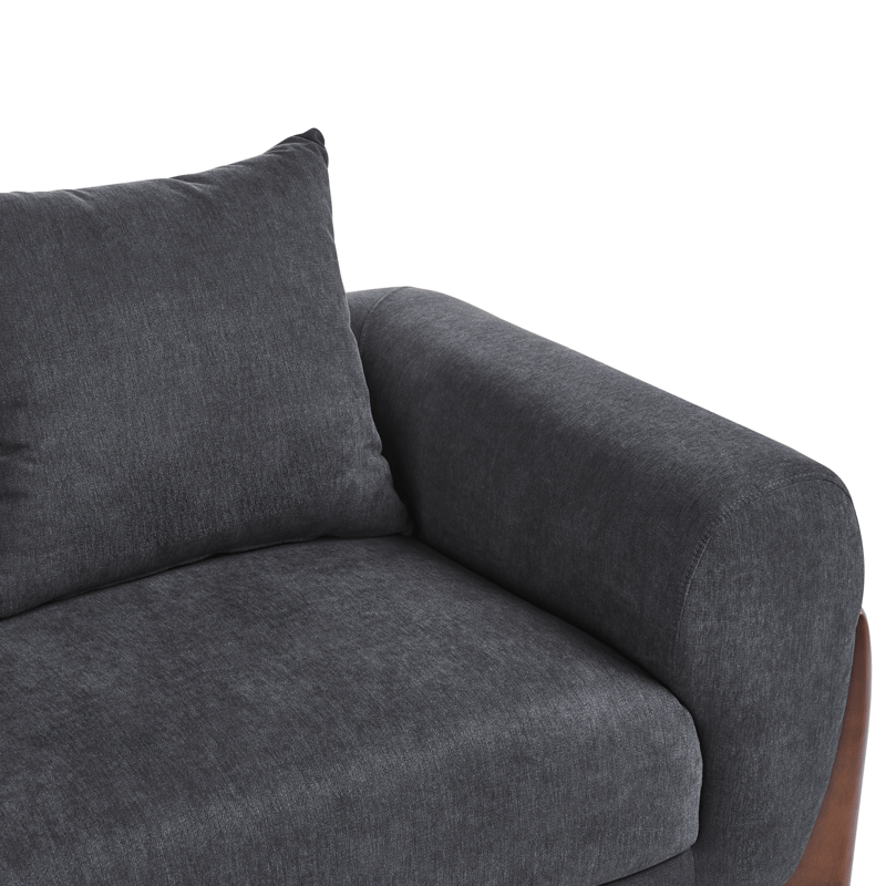 3-sits soffa Vinliden - Mörkbrun, Svart - Möbler - Soffa - 3 sits soffa