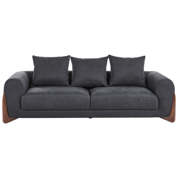 3-sits soffa Vinliden - Mörkbrun, Svart - Möbler - Soffa - 3 sits soffa