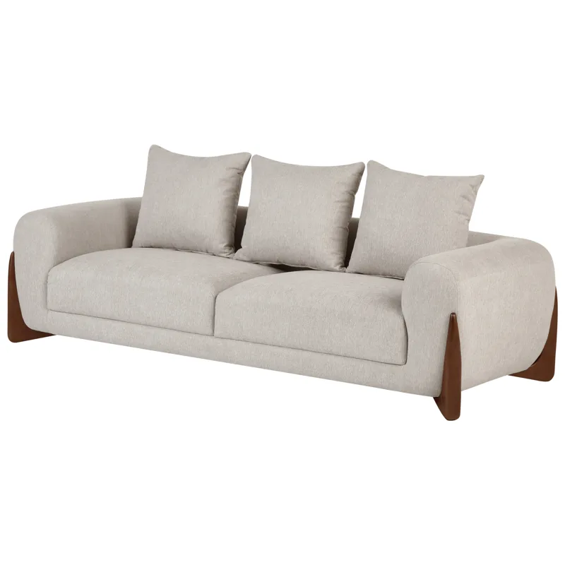 3-sits soffa Vinliden - Mörkbrun, Taupe - Möbler - Soffa - 3 sits soffa